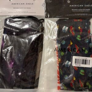 American Eagle Face Mask, 6 total, holiday pack & neutral pack of 3 ea.